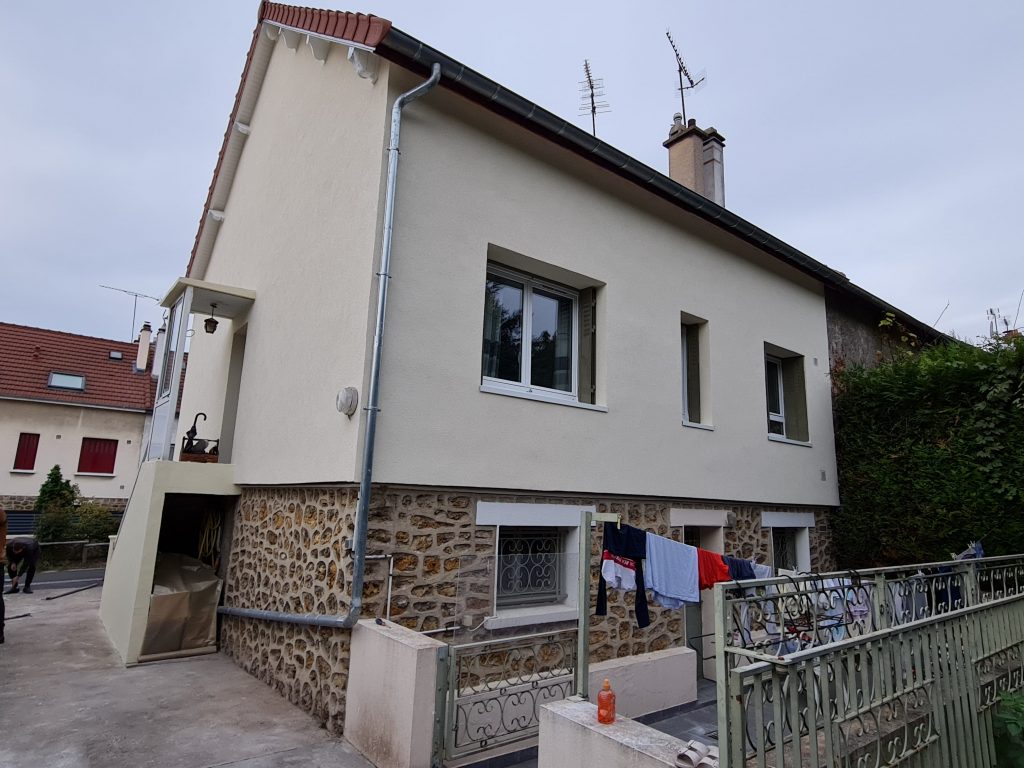 Maison après isolation thermique par l'extérieur à Villeneuve-le-Roi